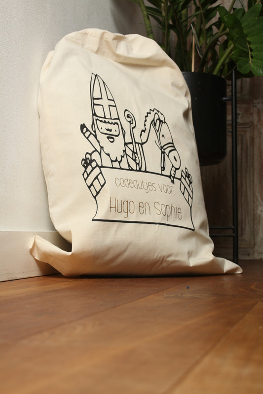 Katoenen Sinterklaas zak – 49 x 75 cm