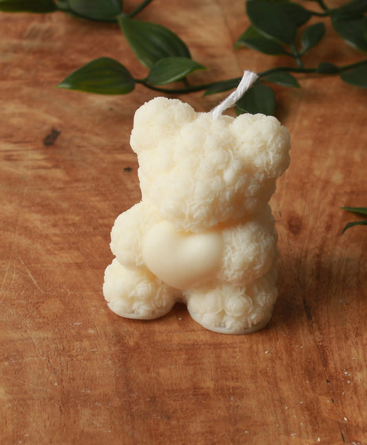 Bloemenbeertje Kaars