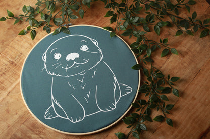 Wandcirkel "Otter love"