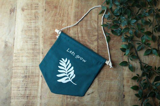 Vaandel "let's grow"