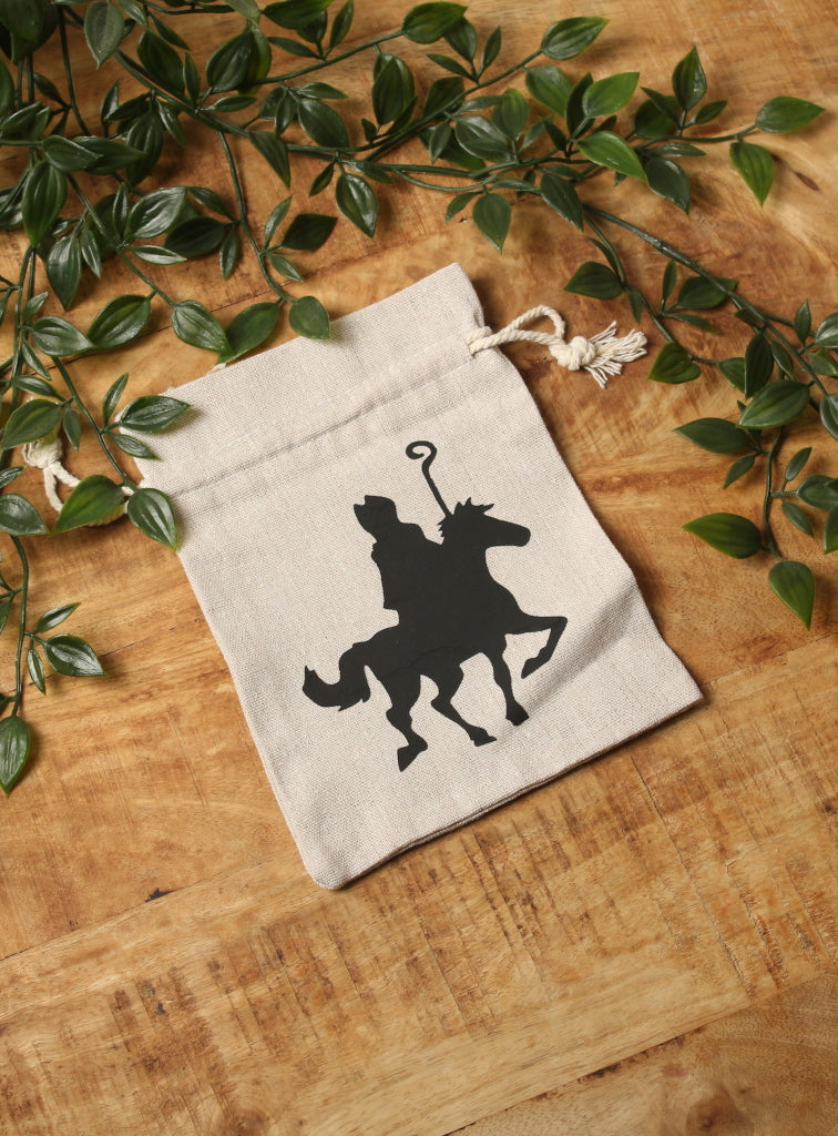 Gepersonaliseerd pepernootzakje van jute