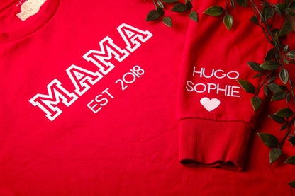 Gepersonaliseerde “Mama” Trui – Met Namen op de Mouw