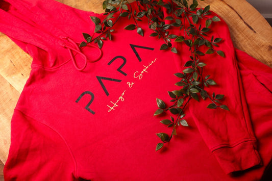 Gepersonaliseerde Papa Hoodie – Uniek, Stoer & Vol Liefde