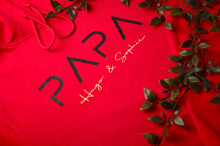 Gepersonaliseerde Papa Hoodie – Uniek, Stoer & Vol Liefde