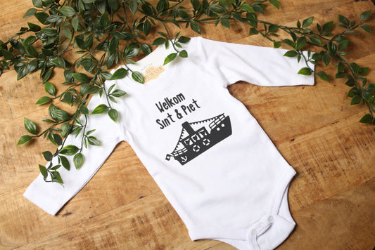 Gepersonaliseerd rompertje – Welkom Sint & Piet